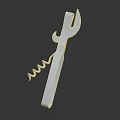 Stainless Steel Corkscrew Bottle Opener With Durable Handle For Household Use