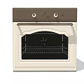 Kitchen Appliance Built In Oven Featuring Glass Door Control Panel And Interior Racks 3d model