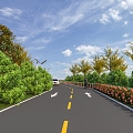 modern road 3d model