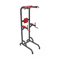 Multi functional Home Gym Fitness Equipment With Black Frame And Red Pads
