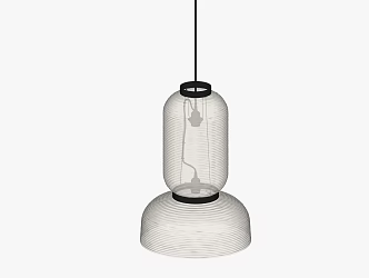 Modern chandelier 3d model