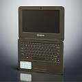 Qilive Compact Notebook Computer With Black Screen Keyboard And White Function Keys