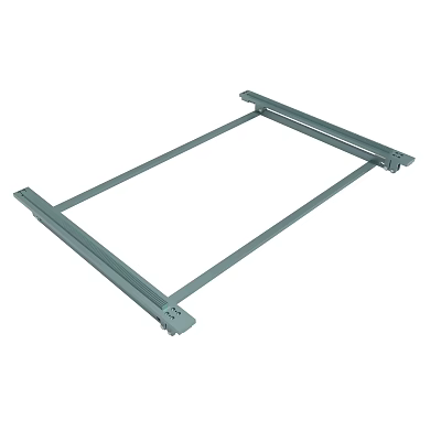 Sturdy Gray Steel Rectangular Frame With Cross Bars For Support Structure 3d model