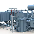 Neutral-High Voltage Transformer Main Transformer 3d model