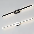 Modern LED Wall Sconce With Black And White Slim Design For Home Lighting Fixture