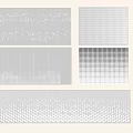 Modern Perforated Panel View Wall Enclosure Perforated Panel Hollow Panel Partition Aluminum Transmissivity Panel 3d model