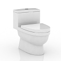 Modern toilet seat 3d model