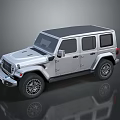 Silver Off Road Vehicle With Black Roof Four Door And Alloy Wheels