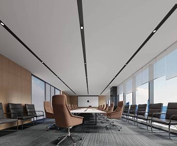 Modern Conference Room 3d model