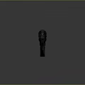 Futuristic Sci Fi Weapon With Black Body Green Glowing Parts Detailed Structure And Energy Features