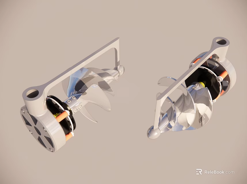 High Quality Air Conditioner Fan Blades And Components With Structural Design 3d model 