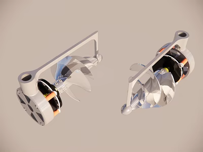 High Quality Air Conditioner Fan Blades And Components With Structural Design 3d model