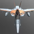 Sci-fi fighter plane Sci-fi fighter plane 3d model