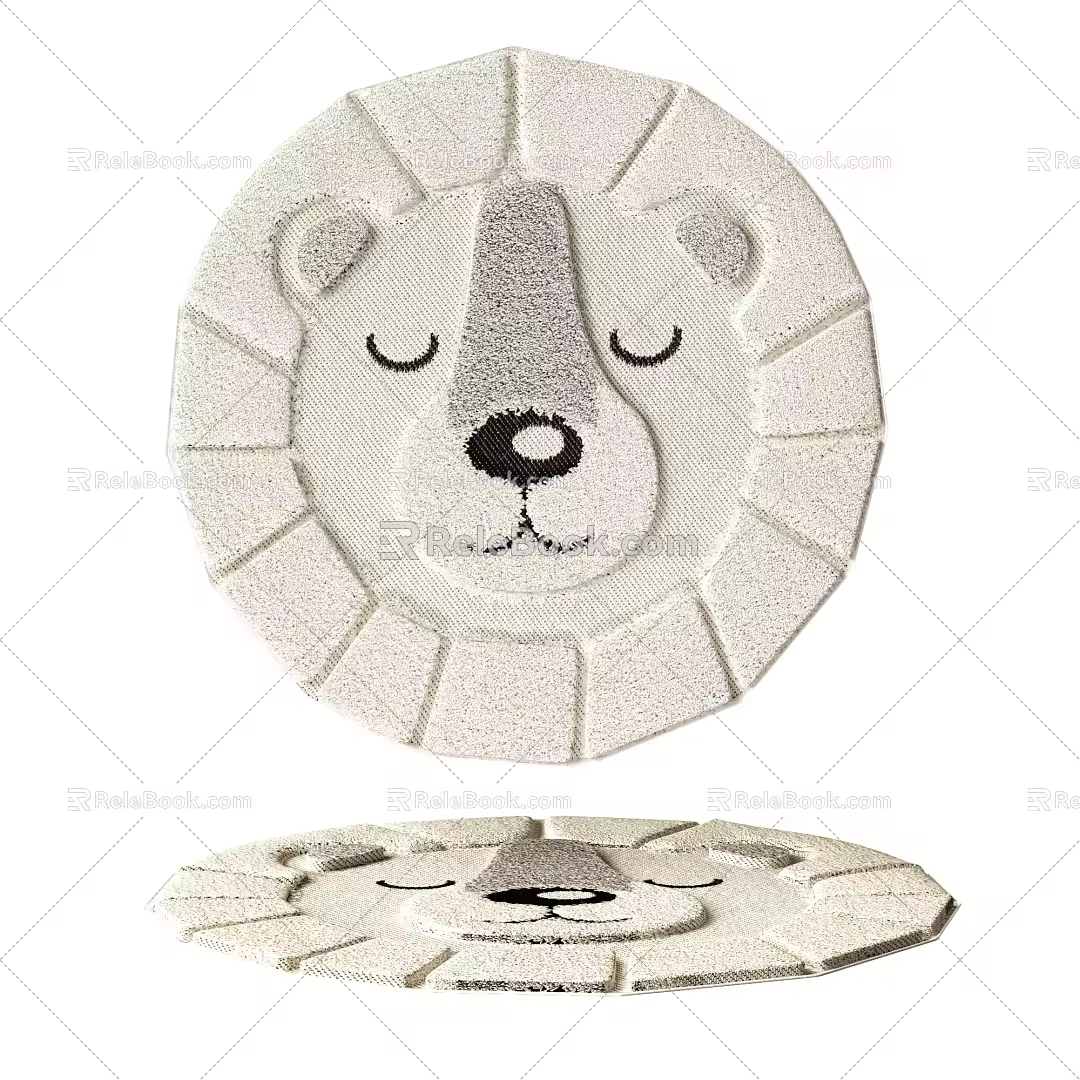Round carpet 3d model