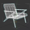 Modern Office Chair With Wooden Armrests And White Fabric Cushion Design