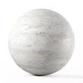 Decorative White Spherical Textured Component With Marble-like Stone Surface Texture 3d model