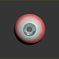 Modern eyeball man eye eye 3d model