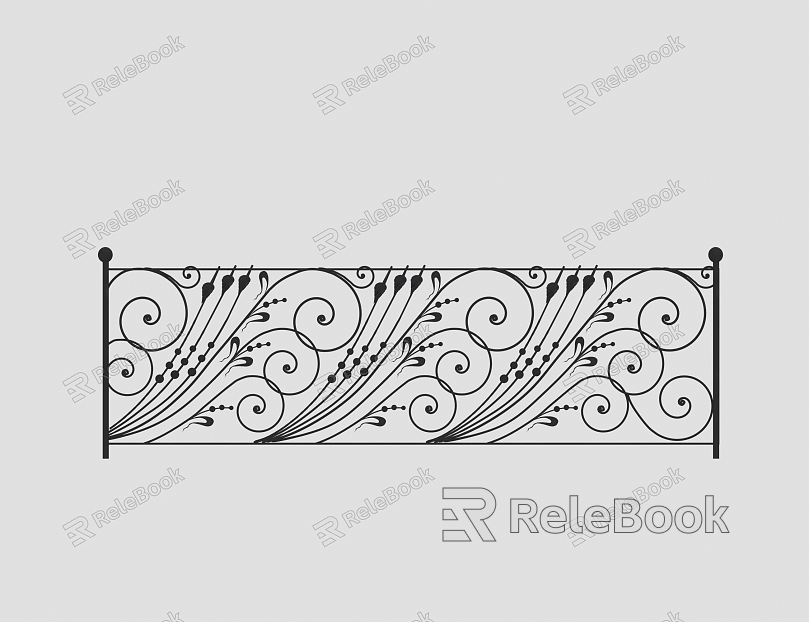 Fence Railing Guardrail model