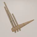 Wooden Framework Structure For Musical Instruments And Art Supplies With Long Sticks
