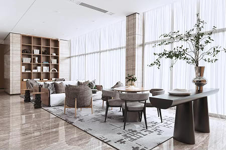 Reception area Modern reception area 3d model