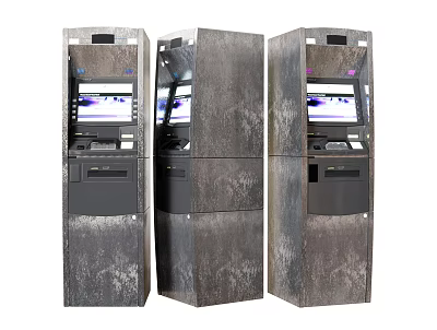 Industrial LOFT ATM Inquiry Machine ATM Bank ATM 3d model