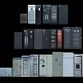 Industrial Electrical Control Cabinets With Various Sizes Modern Design And Functional Configurations