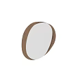 Stylish Wooden Frame Mirror With Irregular Shape For Home Decor