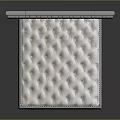 Gray Tufted Headboard Bed With Sleep Balance Mattress And Modern Design