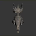Futuristic Mechanical Dog With Metal Spikes And Black Orange Robotic Design