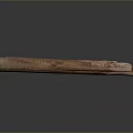 Wooden Household Clamp With Long Rectangular Shape And Natural Texture For Daily Use