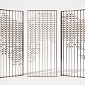 Modern Partition Screen Partition Wall Hollow Partition Metal Screen 3d model