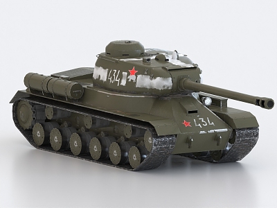 IS Tank World War II Tank Soviet Tank 3d model