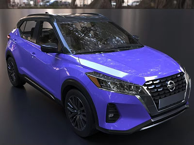 Purple Nissan SUV With Modern Design Sleek Exterior And Alloy Wheels 3d model