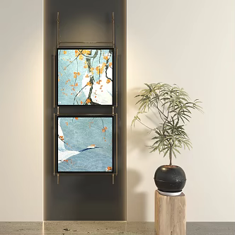 New Chinese Decorative Painting 3d model