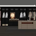 Modern Walk in Closet Interior Design With Hanging Clothes Drawers Storage Boxes And Cabinets