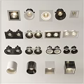Various Downlights And Spotlights Showcasing Modern Designs And Sleek Styles For Home
