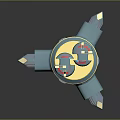 Blue Cylindrical Mechanical Device With Yellow Accents Top Knobs And Transparent Section
