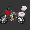 Modern motorcycle two-wheeled motorcycle off-road motorcycle road racing motorcycle 3d model