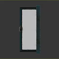 Double Teal Glass Windows Home Furniture With Open And Closed Panels