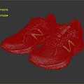 Gray Athletic Running Shoes With Neon Green Accents Mesh Upper And White Sole