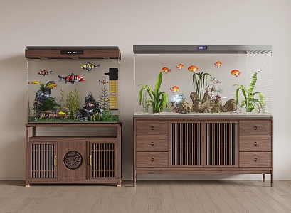 New Chinese Fish Tank 3d model