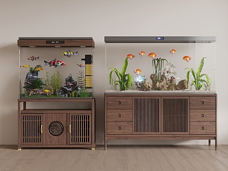 New Chinese Fish Tank 3d model