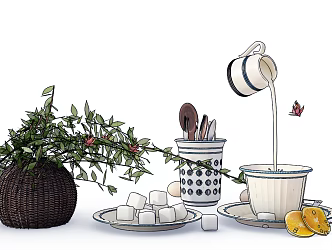 Tableware 3d model