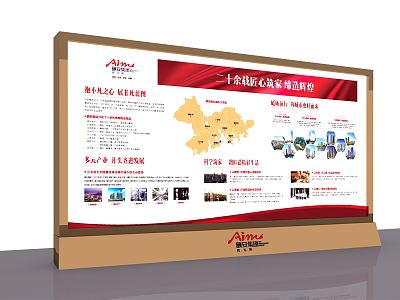 Modern advertising light box advertising light box real estate light box real estate display wall model