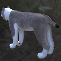3D Rendered Lynx In Outdoor Natural Environment