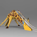 Unique Giraffe Shaped Playground Equipment With Slide And Stairs For Children