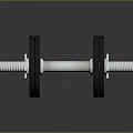 Essential Sports Equipment Dumbbell with Weight Plates and Metal Bar for Fitness Training
