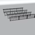 Decorative Black Iron Fence With Ornate Patterns For Garden And Residential Areas
