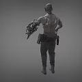 Zombie Biochemical Warrior Science Fiction Warrior Death Warrior Avenger Biochemical Crisis Low Face Number Low Model Simple Model Game Movie Level Super Realistic 3d model