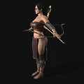 Realistic Woman Primitive Barbarian Tribal Characters Female Characters 3d model